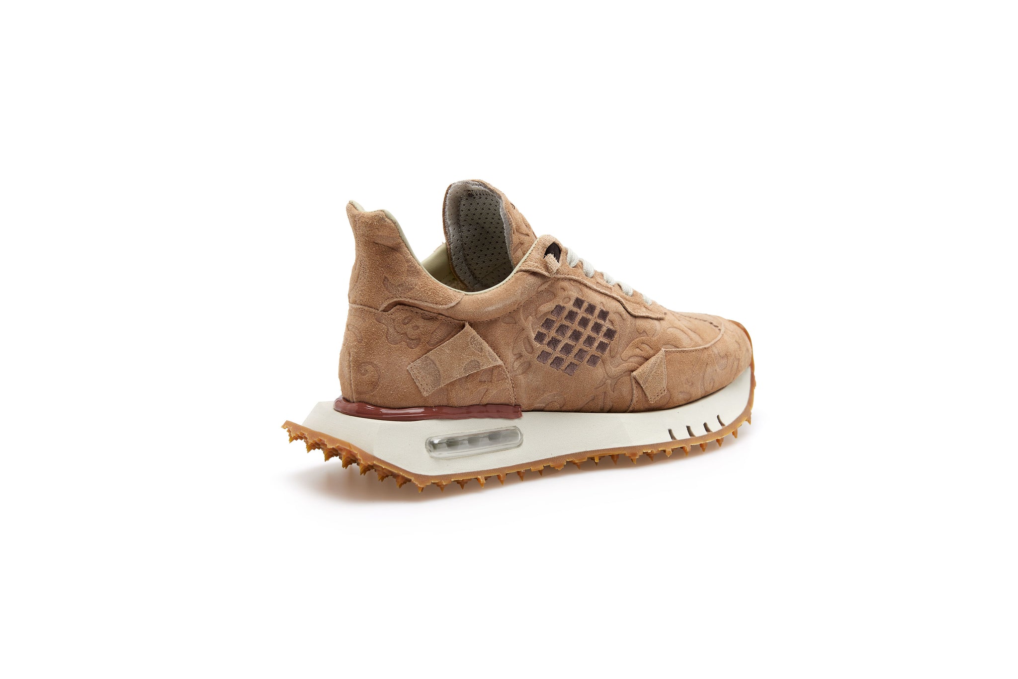 Space Race - Waxed Printed Suede