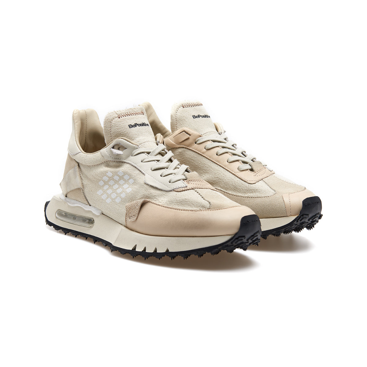 スニーカー Bepositive F4WORACE01/SUE Sneakers Space Race - Suede Mix + Be Positive - Space Race stone running sneakers | STIMM